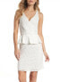 TRINA TRINA TURK 150373 Ryo Embroidered Tulle Sheath Ivory Dress size 8 - фото #1