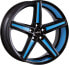 Фото #1 товара Колесный диск литой Oxigin 18 Concave black foil smurf blue 10.5x21 ET40 - LK5/120 ML76.9