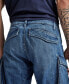 Фото #3 товара Men's Tapered-Fit Rovic Zip Moto Jeans