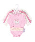 ფოტო #2 პროდუქტის Baby Girls Treasure Baby Cotton Long-Sleeve Bodysuits 5pk, Floral Baby Bear