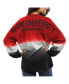 Фото #3 товара Women's Red Miami University RedHawks Ombre Long Sleeve Dip-Dyed Spirit Jersey