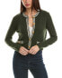 Hannah Rose Double Tipped Cropped Cashmere Cardigan Women's