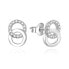 Фото #1 товара Beautiful silver earrings with zircons AGUP3480