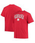 Men's Scarlet Nebraska Huskers Big and Tall Arch Over Wordmark T-shirt