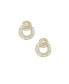 ფოტო #1 პროდუქტის Rotating Circles 18K Gold Plated Earrings