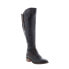 Bed Stu Kathleen F393027 Womens Black Leather Zipper Knee High Boots