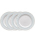 Linen Road Set of 4 Bread Butter and Appetizer Plates, Service For 4