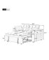 Фото #13 товара Cozy Sofa Bed with Quick Conversion and Convenient Cup Holder