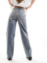 Фото #3 товара COLLUSION x005 low rise straight leg jeans in mid wash