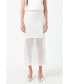 ფოტო #1 პროდუქტის Women's Sequin Back Slit Maxi Skirt