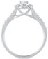 ფოტო #6 პროდუქტის Diamond Oval Halo Bridal Set (1 ct. t.w.) in 14k White or Yellow Gold