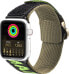 Фото #1 товара Dux Ducis Dux Ducis Strap (Outdoor Version) pasek Apple Watch Ultra, SE, 8, 7, 6, 5, 4, 3, 2, 1 (49, 45, 44, 42 mm) nylonowa opaska bransoleta czarno-zielony