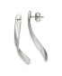ფოტო #1 პროდუქტის Stainless Steel Polished Twisted Earrings