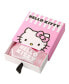 Фото #2 товара Hello Kitty sanrio Enamel and Pink Cyrstal Cafe 3D Apple Head Pendant, 16+ 2'' Chain