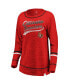 ფოტო #3 პროდუქტის Women's Red Ottawa Senators Giant Dreams Speckle Long Sleeve T-shirt