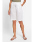 ფოტო #3 პროდუქტის Women's Cotton Linen Drawstring Pull-On Short