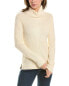 Фото #1 товара Donna Karan Classic Ribbed Wool-Blend Sweater Women's White Xl