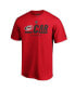Фото #3 товара Men's Red Carolina Hurricanes Authentic Pro Core Secondary Logo T-Shirt