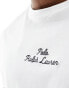 Polo Ralph Lauren central logo t-shirt classic oversized fit in white