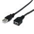 Фото #1 товара StarTech.com 6 ft Black USB 2.0 Extension Cable A to A - M/F - 1.83 m - USB A - USB A - Male/Female - 480 Mbit/s - Black