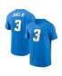 Фото #4 товара Men's Derwin James Jr. Powder Blue Los Angeles Chargers Player Name & Number T-shirt