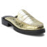 Фото #4 товара Matisse Tasha Croc Mule Loafers Womens Gold Flats Casual TASHA-827
