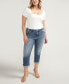 Фото #4 товара Plus Size Elyse Capri Jeans