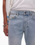 Topman skinny jeans in tinted summer blue light wash Синий, W38 L32 - фото #9