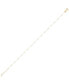 ფოტო #3 პროდუქტის Textured Cylindrical Bead Ankle Bracelet in 14k Gold