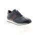 Фото #2 товара Bruno Magli Carlo MB1CRLN0 Mens Blue Leather Lifestyle Sneakers Shoes