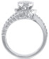 ფოტო #4 პროდუქტის Diamond Oval-Shaped Multirow Cluster Ring (2-1/3 ct. t.w.) in 14k White Gold