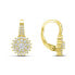 Charming gold-plated earrings with zircons EA54Y