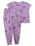 2Pcs Joy Spun knit Pajamas Sets Women X-Large Purple Polyester Blend Sleep Set