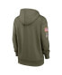 ფოტო #2 პროდუქტის Women's Olive San Francisco 49ers 2022 Salute To Service Performance Pullover Hoodie