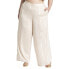 ფოტო #1 პროდუქტის Plus Size Metallic Stripe Wide Leg Pant