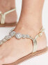 Accessorize rome sparkle sandal in gold