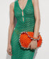 ფოტო #5 პროდუქტის Women's Button Crochet Dress