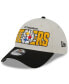 Фото #2 товара Men's Stone/Black Pittsburgh Steelers 2023 NFL Draft 39THIRTY Flex Hat