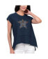 ფოტო #1 პროდუქტის Women's Navy Houston Astros Cheer Fashion T-shirt