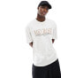 ASOS DESIGN oversized t-shirt in off white with vintage city front print