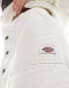 Dickies denim skirt in white