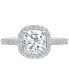 ფოტო #3 პროდუქტის Certified Lab Grown Diamond Halo Engagement Ring (2-1/2 ct. t.w.) in 14k Gold