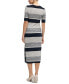 Фото #3 товара Women's Structured-Stripe Dress