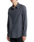 Фото #1 товара Men's Regular-Fit Solid Button-Down Flannel Shirt