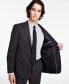 Фото #3 товара Men's Slim-Fit Check Suit Jacket, Created for Macy's