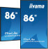 Iiyama ProLite To Be Updated - 2.17 m (85.6") - 3840 x 2160 pixels - 4K Ultra HD - LED - 8 ms - Black
