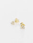 Kingsley Ryan gold plated cluster gemset stud earrings