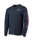 Фото #3 товара Men's Navy New England Patriots Franklin Long Sleeve T-shirt