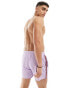 ASOS DESIGN swim shorts in short length with aztec side stripe in purple XL - фото #4