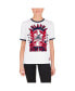 Фото #3 товара Women's White Atlanta Braves Oversized Ringer T-Shirt